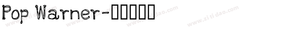 Pop Warner字体转换